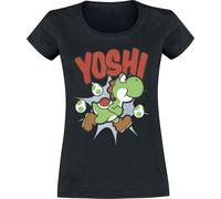 Super Mario Yoshi T-Shirt schwarz in XXL