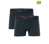 super.natural 2er-Set: Funktionsboxershorts in Dunkelblau - 56% | Größe XXL | Herren Sportunterwaesche