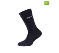 super.natural 2er-Set: Socken "All Day" in Dunkelblau - 43% | Größe 31-34 | Babysocken Strumpfhosen