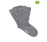 super.natural 2er-Set: Socken "All Day" in Hellgrau - Größe 39-42 | Damen Outdoor Ausruestung