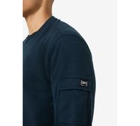super.natural Pullover "Alpine Brush Crewneck" in Dunkelblau - Größe XXL | Herren Plussize