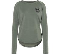Super.Natural Bandito Cat Crew Damen Pullover gruen Größe XL Trekking Elastisch Merinowolle