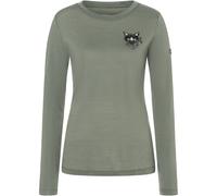 Super.Natural Bandito Cat Damen Longsleeves Merino oliv Größe S Trekking Hautfreundlich Merinowolle
