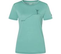 Super.Natural Bergglück Damen T-Shirts tuerkis Größe S Trekking Hautfreundlich Merinowolle