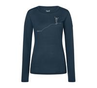 super.natural Bergglück LS Damen blueberry/feather grey S