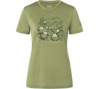Super.Natural Cactus World Bio J Damen T-Shirts oliv Größe S Lifestyle Hautfreundlich Merinowolle