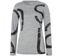 Super.Natural Capital Logo Damen Longsleeves Merino grau Größe XS Yoga | Lifestyle Hautfreundlich Merinowolle