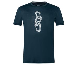 super.natural - Carabineri Tee - Merinoshirt, Gr. XL 54 - XL, blau (Blueberry/VaporGrey)