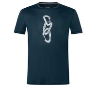 super.natural - Carabineri Tee - Merinoshirt, Gr. XXL 56 - XXL, blau (Blueberry/VaporGrey)