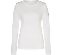 super.natural - Women's Casual Bio Cotton L/S - Merinoshirt, Gr. S, weiß (BrightWhite)