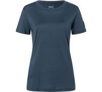 Super.Natural Damen Casual Rib Bio J T-Shirt (Größe XL, blau)
