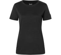 super.natural T-Shirt CASUAL RIB BIO J TEE für Damen, nachhaltig, Merino Jet Black L