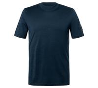 super.natural - Casual Rib Bio Jersey Tee - Merinoshirt, Gr. L 52 - L, blau (Blueberry)