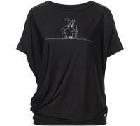 Super.Natural Cat Yoga Loose Damen T-Shirts schwarz Größe S Lifestyle | Yoga Hautfreundlich Merinowolle
