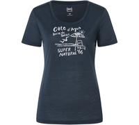 Super.Natural Cote D'azur Damen T-Shirts blau Größe XL Lifestyle Hautfreundlich Merinowolle