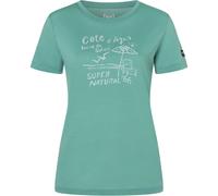 Super.Natural Damen Cote D'azur T-Shirt (Größe S, tuerkis)