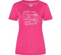 Super.Natural Damen Cote D'azur T-Shirt (Größe XL, pink)