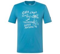 super.natural - Cote D'Azur Tee - Merinoshirt, Gr. L, blau (BlueHeaven/WhiteStone)
