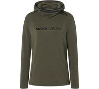 super.natural - Women's Alpine Hooded - Hoodie, Gr. XS, braun (BlackInk)