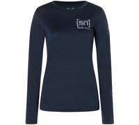 Super.Natural Damen Art Logo Bio J Longsleeve (Größe M, blau)