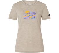 Super.Natural Damen Bergzeit Sunny Mountain T-Shirt (Größe XL, beige)