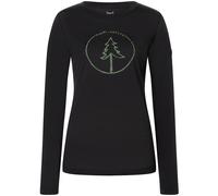 Super.Natural Damen Bubble Tree Longsleeve (Größe S, schwarz)