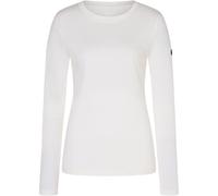 super.natural - Women's Casual Bio Cotton L/S - Merinoshirt, Gr. S, weiß (BrightWhite)