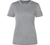 Super.Natural Damen Casual Rib Bio J T-Shirt (Größe L, grau)