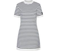 super.natural - Women's Casual Stripe Bio Dress - Kleid, Gr. S, weiß/grau (FreshWhite/NavyStripe)