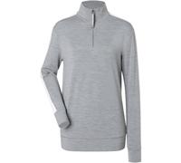 Super.Natural W Colorado Zip Turtleneck cashmere grey melange/fresh white (81F) XS