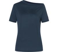 Super.Natural Damen Drop Shoulder T-Shirt (Größe M, blau)