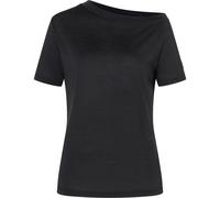 Super.Natural Damen Drop Shoulder T-Shirt (Größe S, schwarz)