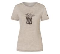 Super Natural Damen Flower Boots T-Shirt olivgrün XL