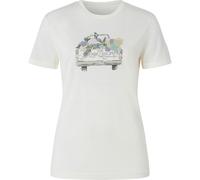 super.natural - Women's Flower Delivery Bio Jersey Tee - Merinoshirt, Gr. L, weiß (FreshWhite/Various)