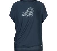 Super.Natural Damen Flower Sneakers Loose T-Shirt (Größe L, blau)