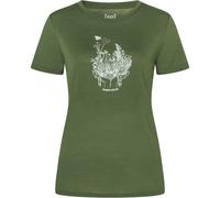 Super.Natural Damen Flowerhands T-Shirt (Größe XL, oliv)
