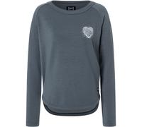 Super.Natural Damen Little Heartwood Crew Pullover (Größe L, blau)