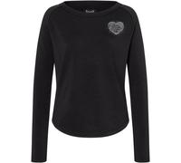 Super.Natural W Little Heartwood Crew jet black/feather grey (Y87) M