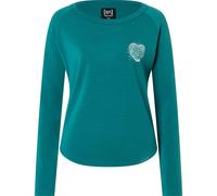 Super.Natural Damen Little Heartwood Crew Pullover (Größe XS, tuerkis)
