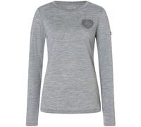 Super.Natural Damen Little Heartwood Longsleeve (Größe S, grau)