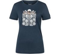 Super.Natural Damen Mount Flower Bio J T-Shirt (Größe S, blau)