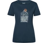 Super.Natural Damen Preikestolen Cliffs T-Shirt (Größe XS, blau)