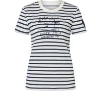 Super.Natural W Stripe Cote D'azur BIO J Tee fresh white/navy stripe/salute (20I) M