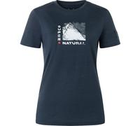 Super.Natural Damen Super Mountain Bio J T-Shirt (Größe M, blau)