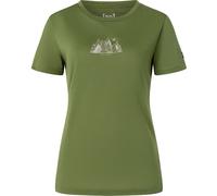 Super.Natural Damen Top Mountain Art T-Shirt (Größe XS, gruen)
