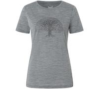 Super.Natural Damen Tree Of Knowledge T-Shirt (Größe XS, grau)