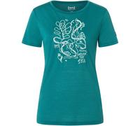 super.natural Trainingsshirt "Under The Sea" in Türkis - Größe L | Damen Outdoor Tops Shirts