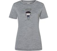 Super.Natural W Wood Craftine Tee cashmere grey melange/various (35G) M