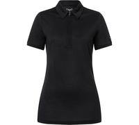 Super Natural Damen Zip Polohemd schwarz M