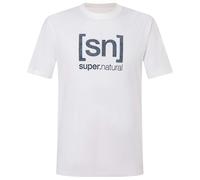 Super.Natural Denim Logo Bio C Herren T-Shirts weiss Größe L Lifestyle Hautfreundlich Merinowolle
